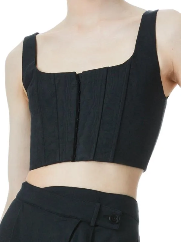 Tops Women Alice Olivia BRESLIN BONED CORSET TOP Black