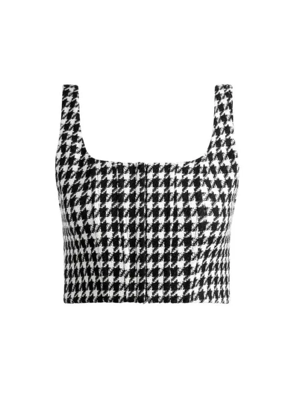 Tops Women Alice Olivia BRESLIN CORSET TOP Blackoff White