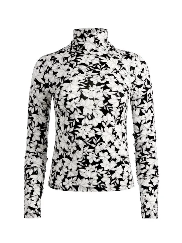 Tops Women Alice Olivia DELAINA TURTLENECK TOP Homeroom Floral