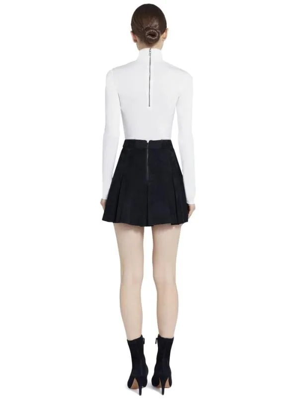 Tops Women Alice Olivia GARRISON SLIM MOCK NECK TOP Cream