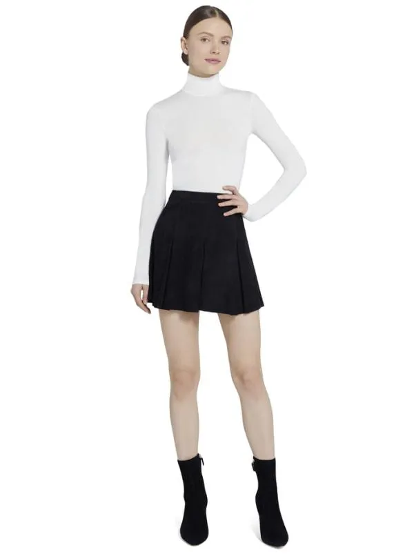 Tops Women Alice Olivia GARRISON SLIM MOCK NECK TOP Cream