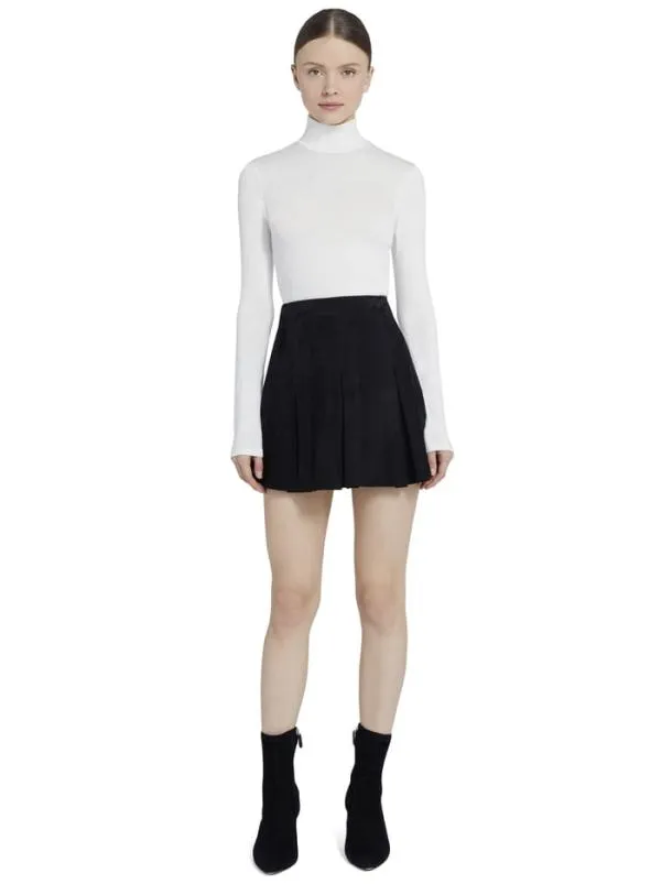 Tops Women Alice Olivia GARRISON SLIM MOCK NECK TOP Cream