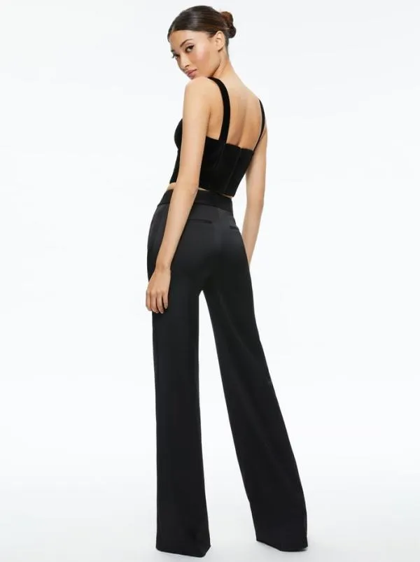 Tops Women Alice Olivia JEANNA BUSTIER TOP Black