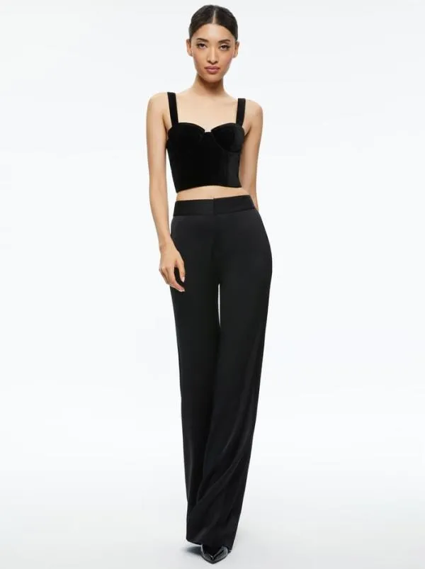 Tops Women Alice Olivia JEANNA BUSTIER TOP Black