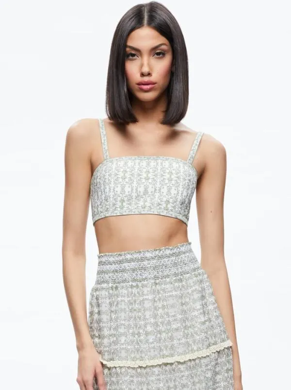 Tops Women Alice Olivia SASHA BANDEAU BRA TOP Republic Geo