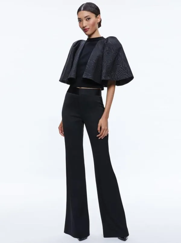 Tops Women Alice Olivia SERGIA CAPE SLEEVE TOP Black