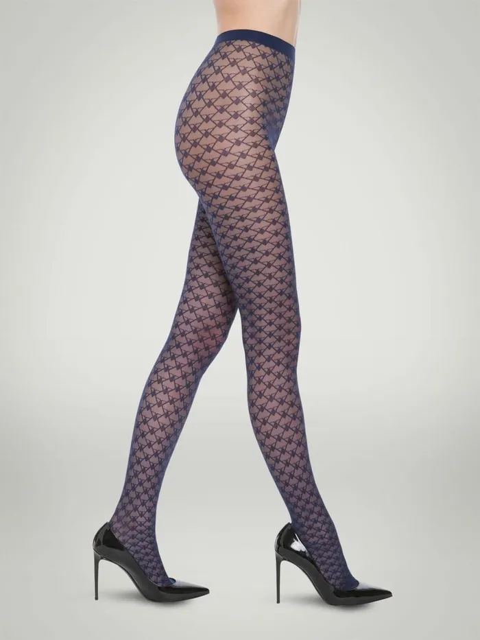 Triangle Tights Navy Women Wolford Tights