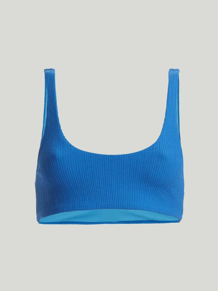 Ultra Texture Bikini Top Blue Women Wolford Swimwear