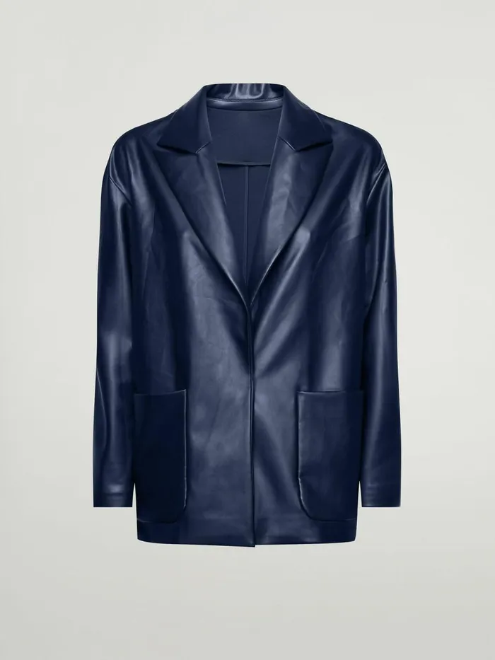 Vegan Body Lines Jacket Navy Women Wolford Jackets and Cardigans