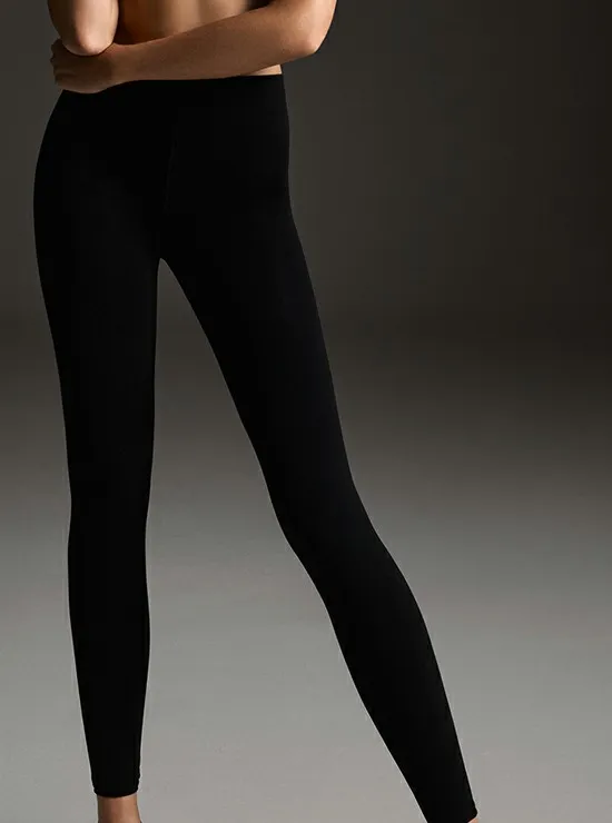 Velvet Sensation Leggings Black Women Wolford Support and Shaping
