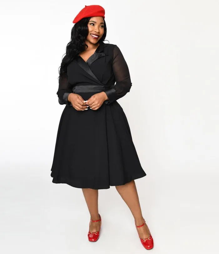 Vintage Style Black Polly Swing Dress DressesPlus Unique Vintage Pocket Dresses Vintage Style Black Polly Swing Dress DressesPlus Unique Vintage Pocket Dresses