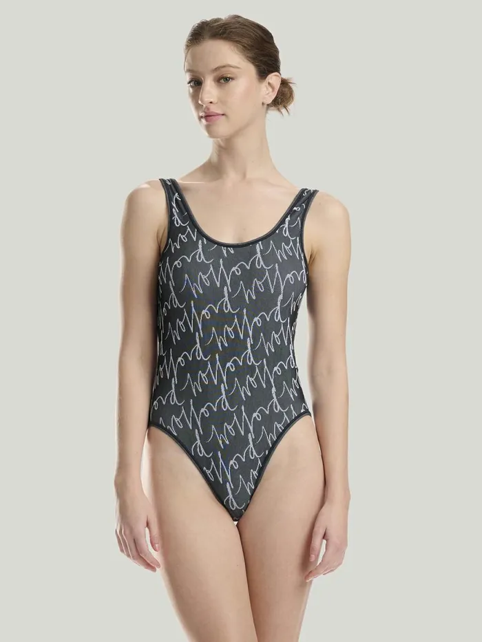 W Athleisure Bodysuit Blackwhite Women Wolford Tops