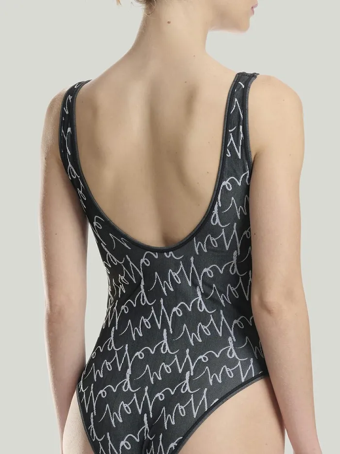 W Athleisure Bodysuit Blackwhite Women Wolford Tops