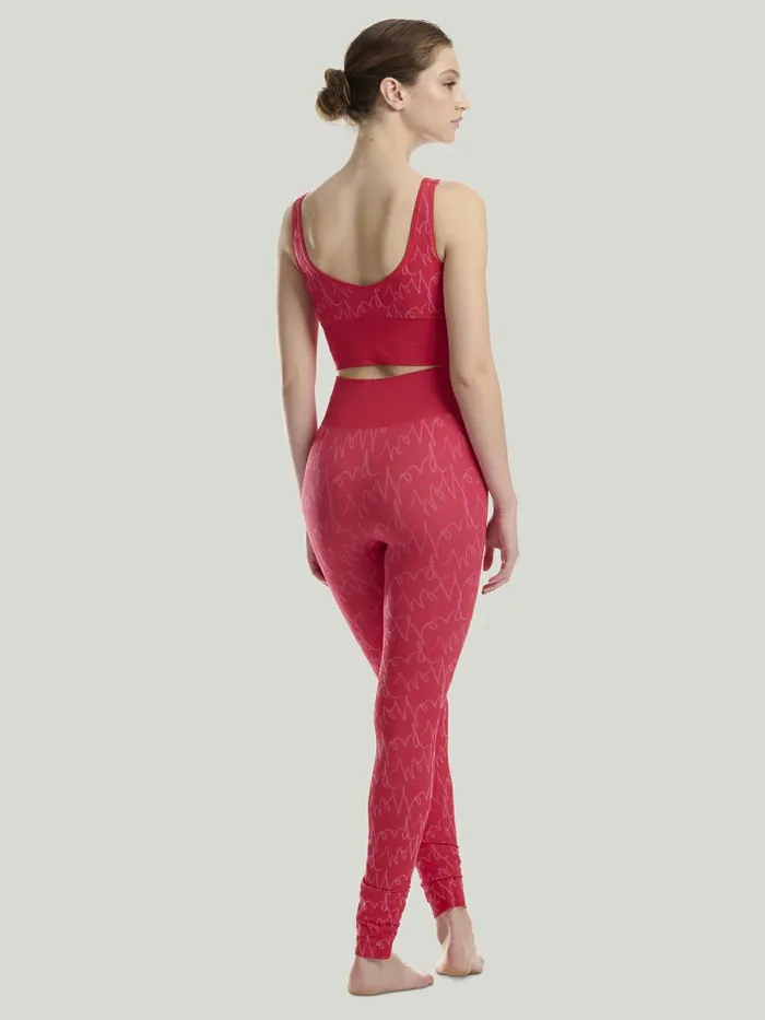 W Athleisure Crop Top Bra Red Gloworchid Women Wolford Tops