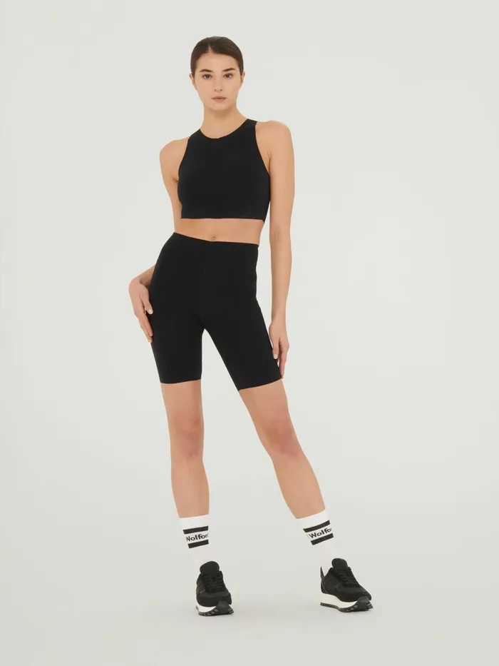 WBonded Biker Black Women Wolford Shorts
