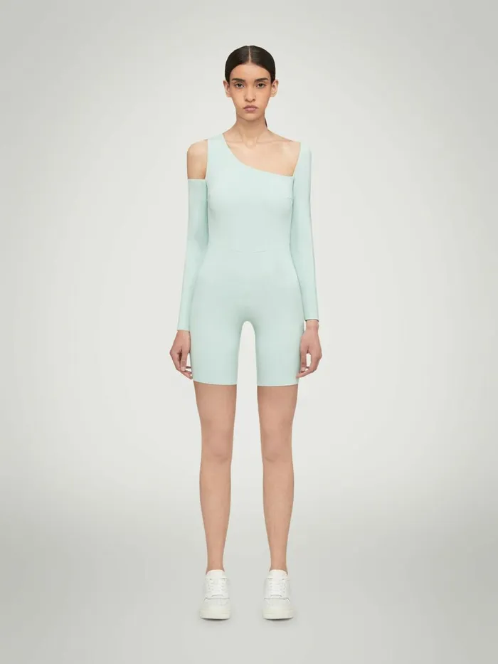 Warm Up Jumpsuit Aqua Women Wolford Trousers and Jumpsuits