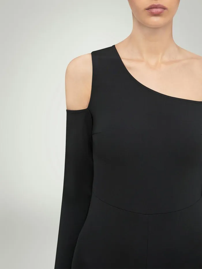 Warm Up Jumpsuit Black Women Wolford Trousers and Jumpsuits