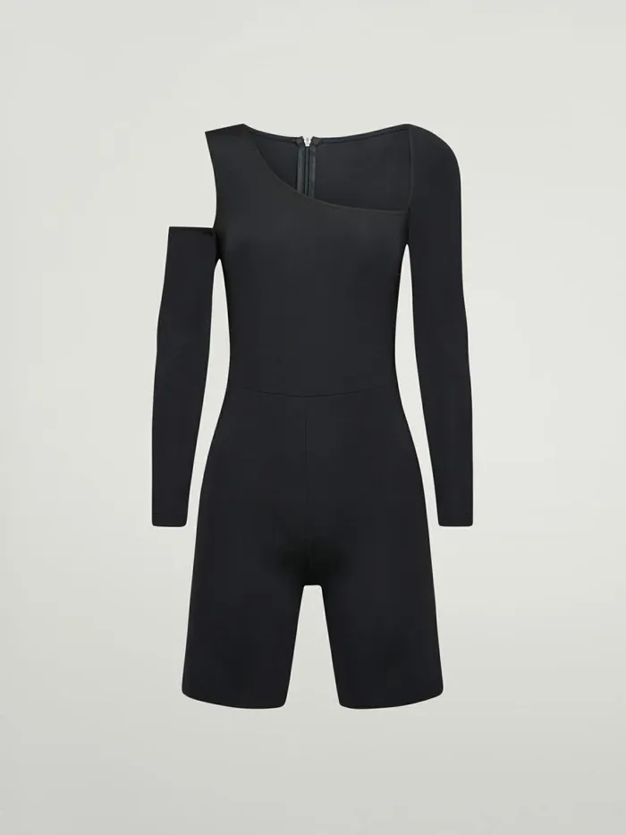 Warm Up Jumpsuit Black Women Wolford Trousers and Jumpsuits