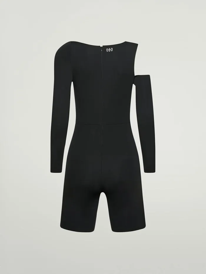 Warm Up Jumpsuit Black Women Wolford Trousers and Jumpsuits