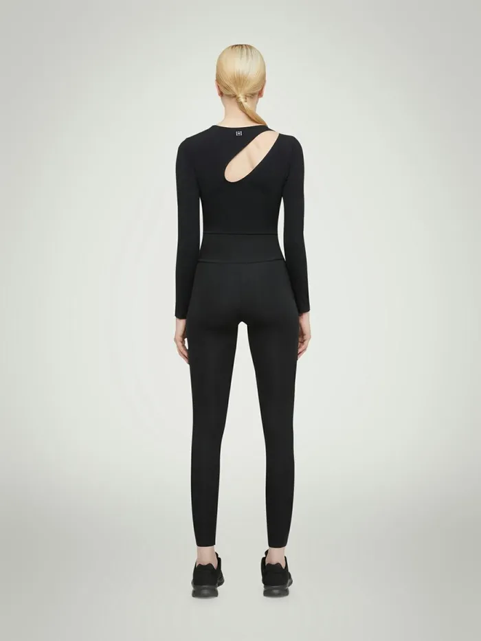 Warm Up Top Long Sleeves Black Women Wolford Tops