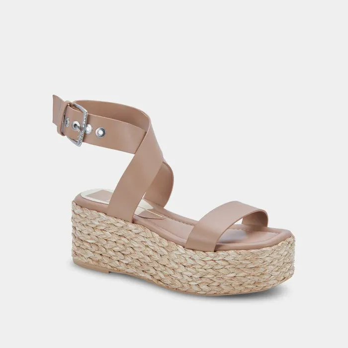 Wedges Shop Dolce Vita Cannes Platform Sandals Cafe Leather Cafe Leather Platform Sandals Cafe Leather