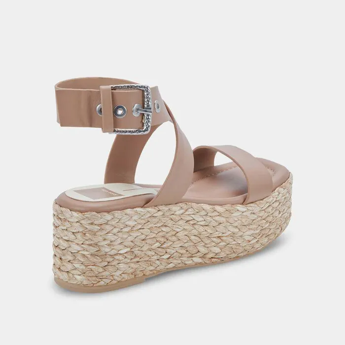 Wedges Shop Dolce Vita Cannes Platform Sandals Cafe Leather Cafe Leather Platform Sandals Cafe Leather