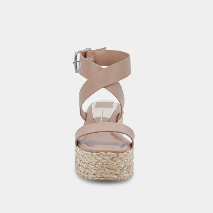 Wedges Shop Dolce Vita Cannes Platform Sandals Cafe Leather Cafe Leather Platform Sandals Cafe Leather
