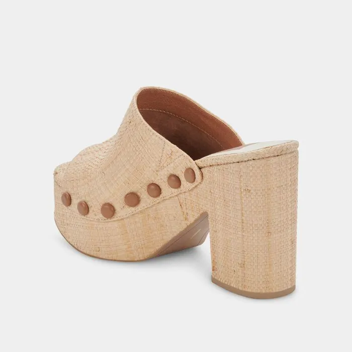 Wedges Shop Dolce Vita Emol Heels Light Natural Raffia Natural Raffia Chunky Heel Sandals Lt Natural Raffia