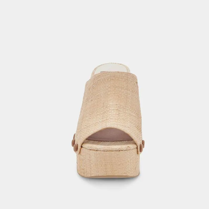 Wedges Shop Dolce Vita Emol Heels Light Natural Raffia Natural Raffia Chunky Heel Sandals Lt Natural Raffia