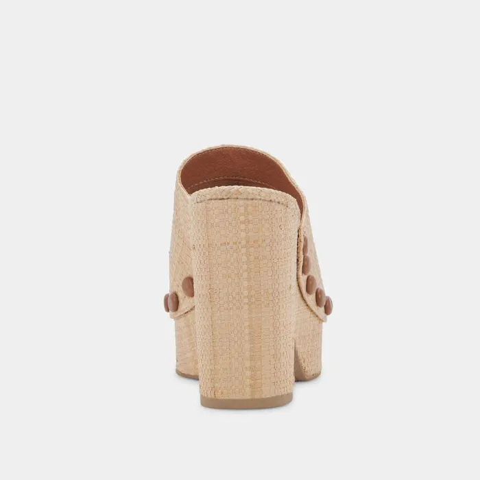Wedges Shop Dolce Vita Emol Heels Light Natural Raffia Natural Raffia Chunky Heel Sandals Lt Natural Raffia