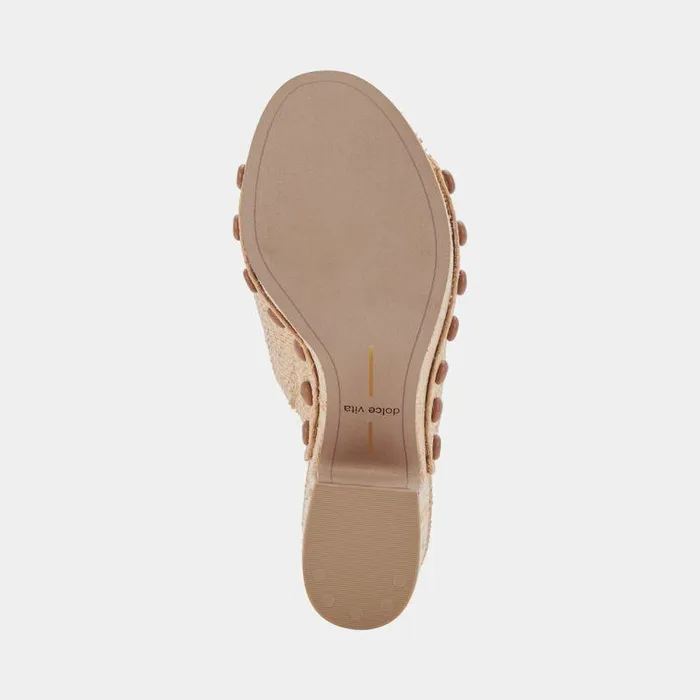 Wedges Shop Dolce Vita Emol Heels Light Natural Raffia Natural Raffia Chunky Heel Sandals Lt Natural Raffia