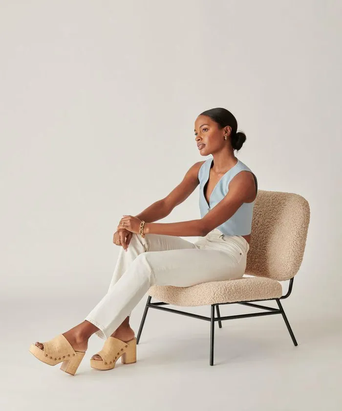 Wedges Shop Dolce Vita Emol Heels Light Natural Raffia Natural Raffia Chunky Heel Sandals Lt Natural Raffia