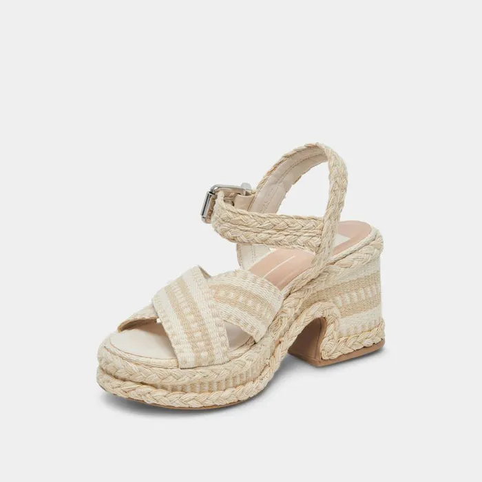 Wedges Shop Dolce Vita Grayce Heels Natural Multi Woven Natural Multi Woven