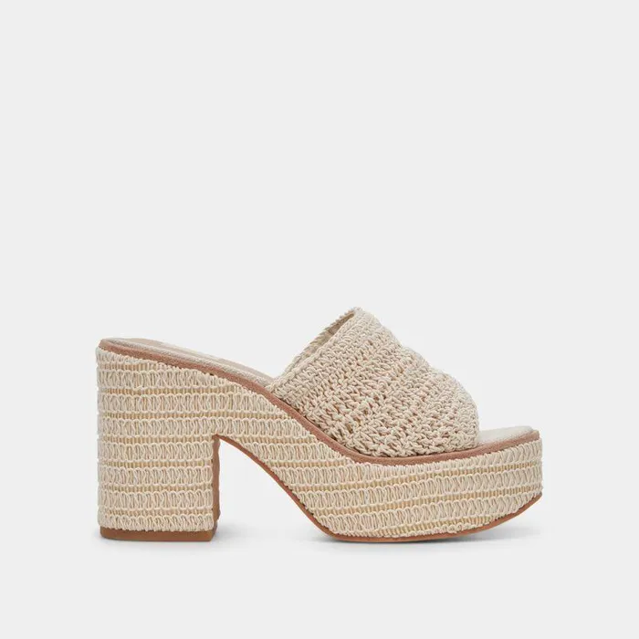 Wedges Shop Dolce Vita Ladin Heels Ivory Woven Ivory Woven