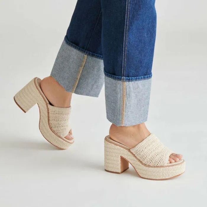 Wedges Shop Dolce Vita Ladin Heels Ivory Woven Ivory Woven