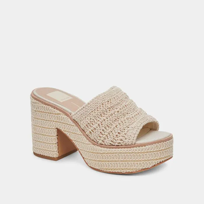 Wedges Shop Dolce Vita Ladin Heels Ivory Woven Ivory Woven