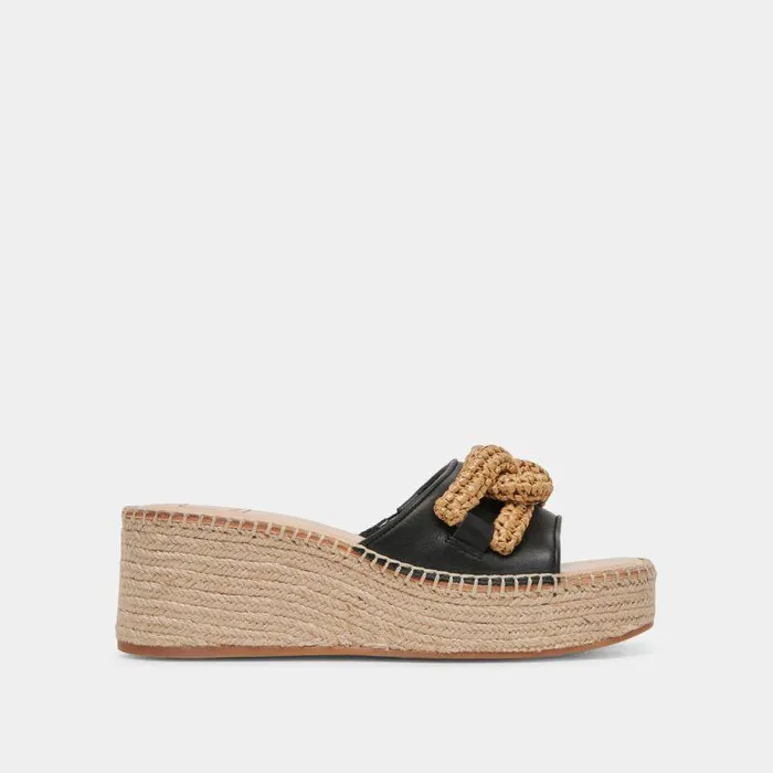 Wedges Shop Dolce Vita Narnia Sandals Black Leather Black Leather