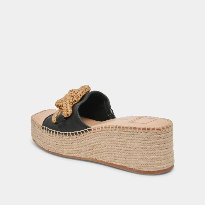 Wedges Shop Dolce Vita Narnia Sandals Black Leather Black Leather