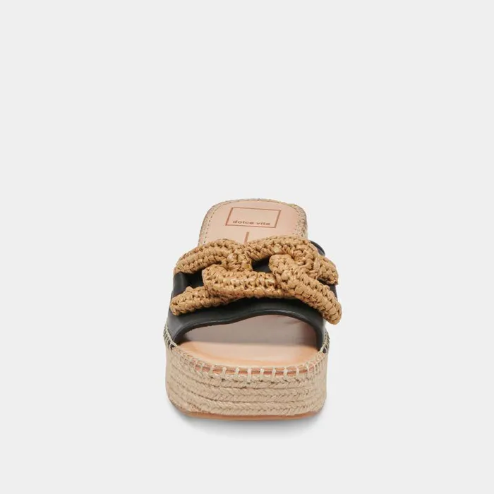 Wedges Shop Dolce Vita Narnia Sandals Black Leather Black Leather