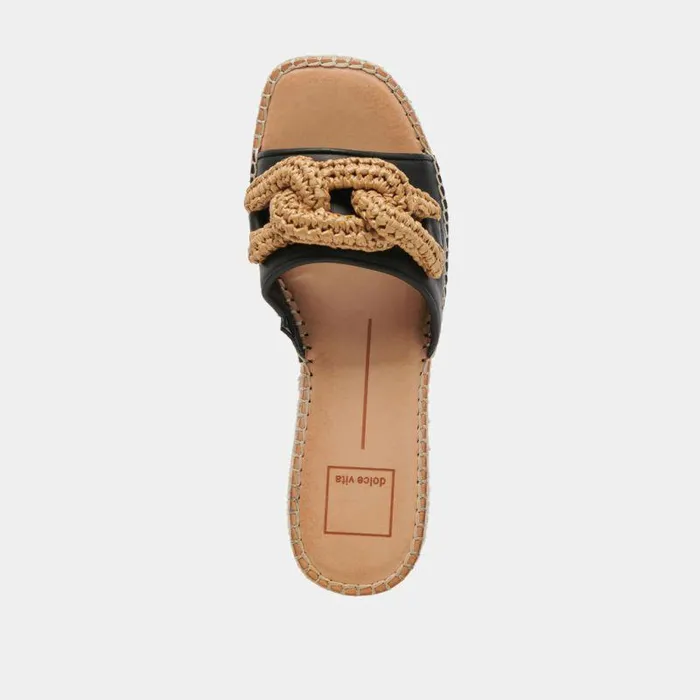 Wedges Shop Dolce Vita Narnia Sandals Black Leather Black Leather