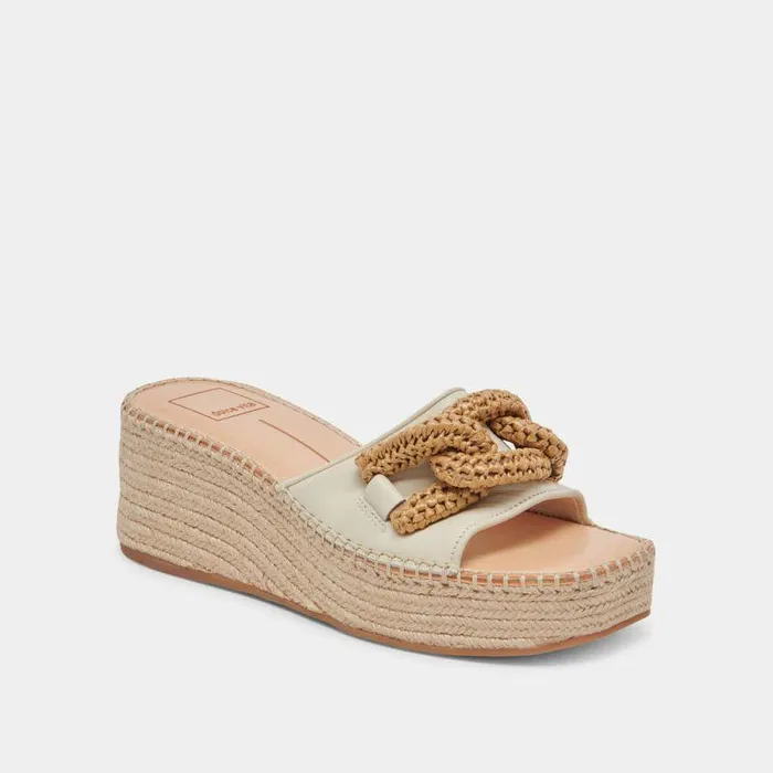 Wedges Shop Dolce Vita Narnia Sandals Ivory Leather Ivory Leather