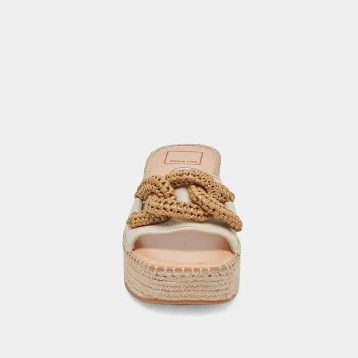 Wedges Shop Dolce Vita Narnia Sandals Ivory Leather Ivory Leather