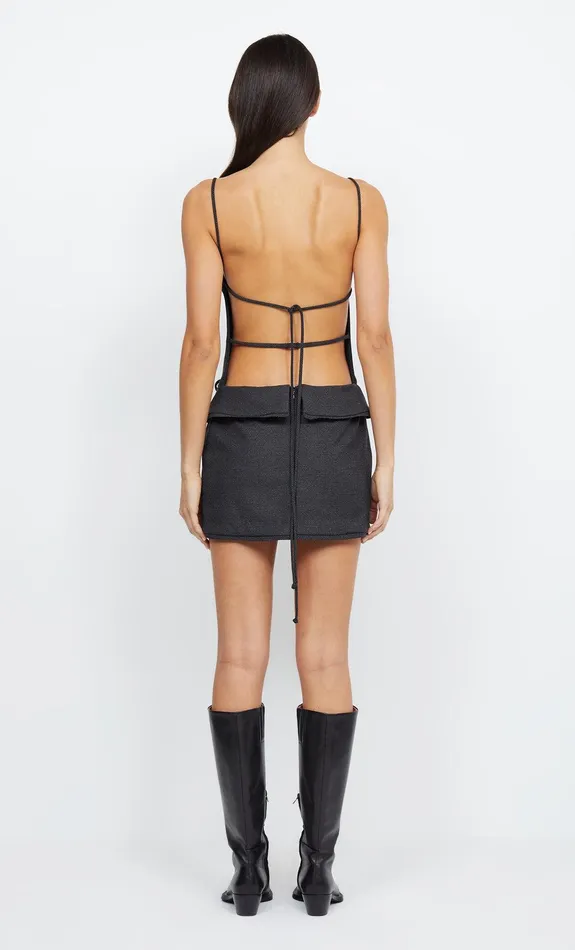 Woman Bec Bridge Backless Dresses TALI BELTED MINI DRESS Check Woman Bec Bridge Backless Dresses TALI BELTED MINI DRESS Check