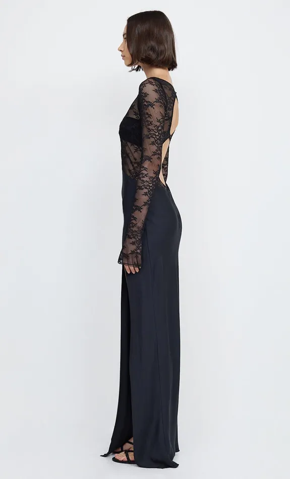 Woman Bec Bridge Cut Out Dresses NORA LACE LONG SLEEVE MAXI DRESS Black Woman Bec Bridge Cut Out Dresses NORA LACE LONG SLEEVE MAXI DRESS Black