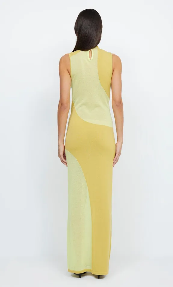 Woman Bec Bridge Knitwear DOROTHY KNIT MAXI DRESS Spliced Citron Woman Bec Bridge Knitwear DOROTHY KNIT MAXI DRESS Spliced Citron