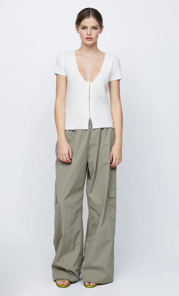 Woman Bec Bridge Knitwear JACINTA SHORT SLEEVE KNIT TOPFINAL SALE 8211 NO RETURNS Ivory