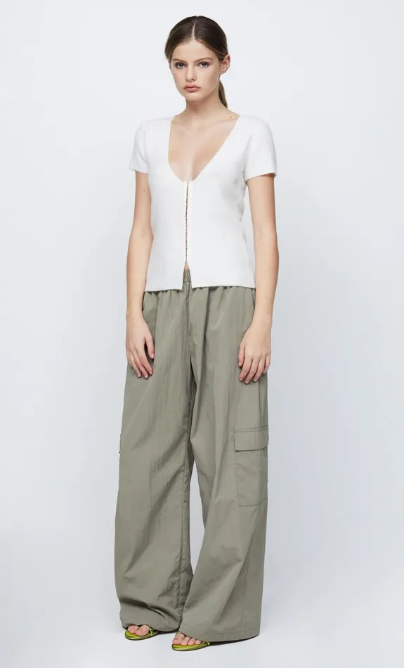 Woman Bec Bridge Knitwear JACINTA SHORT SLEEVE KNIT TOPFINAL SALE 8211 NO RETURNS Ivory Woman Bec Bridge Knitwear JACINTA SHORT SLEEVE KNIT TOPFINAL SALE 8211 NO RETURNS Ivory