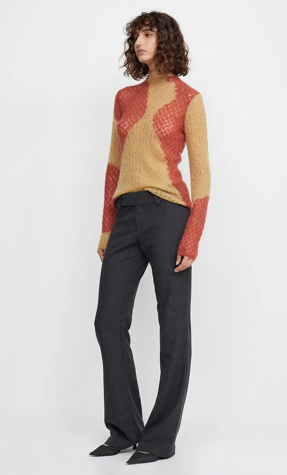 Woman Bec Bridge Long Sleeve CORA KNIT SKIVVY RustSand Woman Bec Bridge Long Sleeve CORA KNIT SKIVVY RustSand