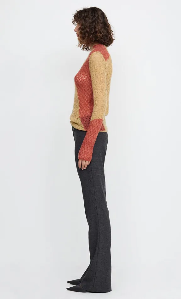 Woman Bec Bridge Long Sleeve CORA KNIT SKIVVY RustSand Woman Bec Bridge Long Sleeve CORA KNIT SKIVVY RustSand