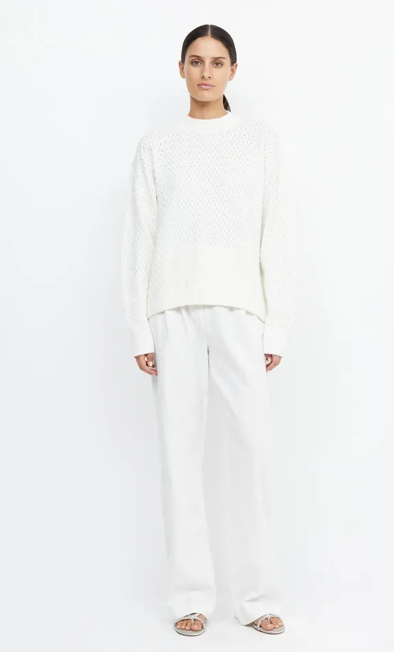 Woman Bec Bridge Long Sleeve EFFIE KNIT JUMPER Ivory